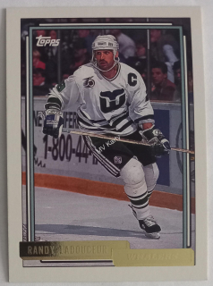 1992-93 Topps - [Base] - Gold #344 Randy Ladouceur