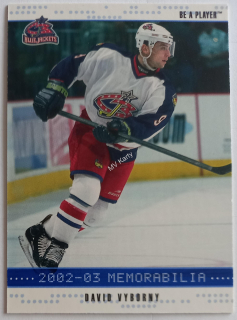2002-03 In the Game Be A Player Memorabilia - [Base] - Sapphire #79 David Vyborny #/100