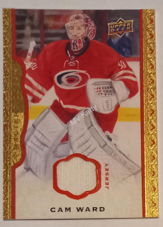 2014-15 Upper Deck Masterpieces - [Base] - Red Framed Memorabilia #51 Cam Ward #/85