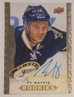 2014-15 Upper Deck Masterpieces - [Base] - Autographs #169  Rookies - Ty Rattie