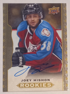 2014-15 Upper Deck Masterpieces - [Base] - Autographs #177  Rookies - Joey Hishon