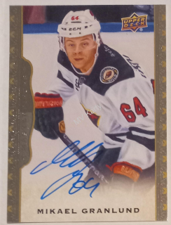 2014-15 Upper Deck Masterpieces - [Base] - Autographs #86 Mikael Granlund