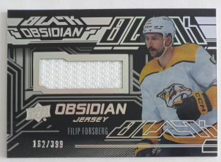 2022-23 UPPER DECK SPX BLACK OBSIDIAN ROOKIE JERSEY RC Filip Forsberg /399