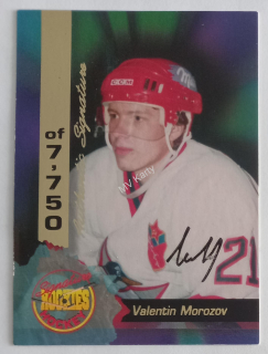 1995 Signature Rookies - [Base] - Signatures #68  Valentin Morozov #/7,750
