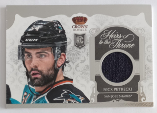 2013-14 Panini Crown Royale - Heirs to the Throne Materials #HT-NP  Nick Petrecki