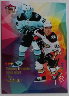 2021-22 Upper Deck Fleer Ultra - Seeing Double #DT-16  Trevor Zegras