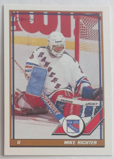1991-92 O-Pee-Chee - [Base] #91 Mike Richter