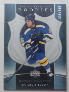 2005-06 Upper Deck Artifacts - [Base] #325  Rookies - Dennis Wideman #/750