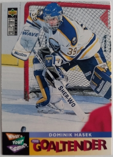 1995-96 Upper Deck Collector's Choice - [Base] #367 - What's Your Game? - Dominik Hasek