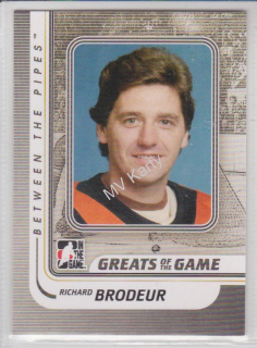 2010-11 In the Game Between the Pipes - [Base] #178 - Richard Brodeur