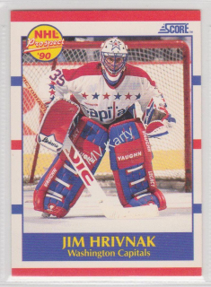 1990-91 Score - [Base] #386 - Jim Hrivnak
