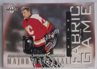 1997-98 Donruss Limited - Fabric of the Game #9 - Jean-Sebastien Giguere /1000