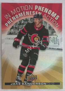 2023-24 Upper Deck Tim Hortons Collector's Series - In Motion Phenoms #MP-15 Jake Sanderson