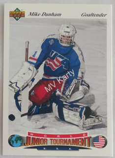 1991-92 Upper Deck Czech World Junior Tournament - [Base] #80  Mike Dunham