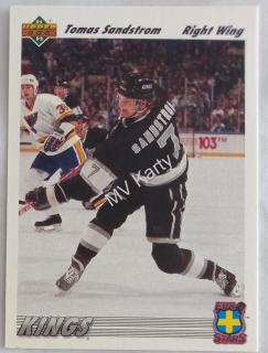 1991-92 Upper Deck - Euro-Stars #E7 Tomas Sandstrom