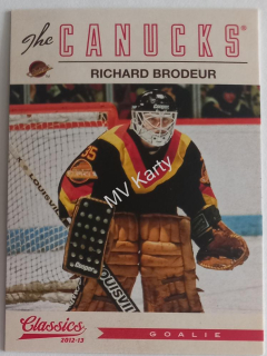 2012-13 Panini Classics Signatures - [Base] #55 Richard Brodeur