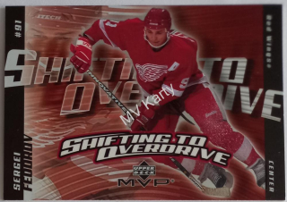 2002-03 Upper Deck MVP - Shifting to Overdrive (14 karet v setu)