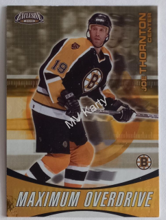 2002-03 Pacific Exclusive - Maximum Overdrive #4 Joe Thornton