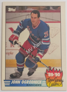 1990-91 Topps - Team Scoring Leaders #18 John Ogrodnick