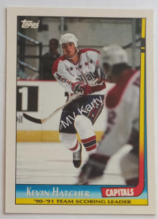 1991-92 Topps - Team Scoring Leaders #16 Kevin Hatcher