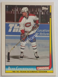 1991-92 Topps - Team Scoring Leaders #18 Russ Courtnall