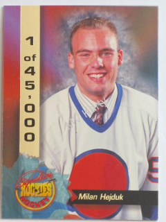 1995 Signature Rookies - [Base] #52.2  Milan Hejduk (Photo of Mark McArthur) #/45,000