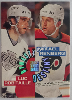 1994-95 Topps Stadium Club - Dynasty and Destiny #4 Luc Robitaille, Mikael Renberg