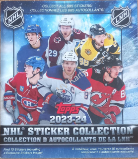 2023-24 Topps NHL Sticker Collection samolepkové album