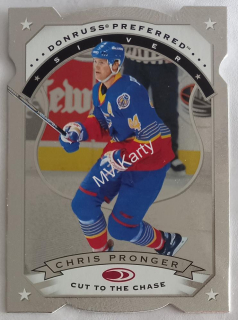 1997-98 Donruss Preferred - [Base] - Cut to the Chase #109 Silver - Chris Pronger