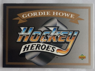 1992-93 Upper Deck - Hockey Heroes Gordie Howe #HEAD Header Card