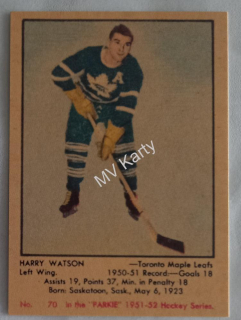 1993-94 Parkhurst - Parkie Reprints Case Inserts #DPR-11 Harry Watson