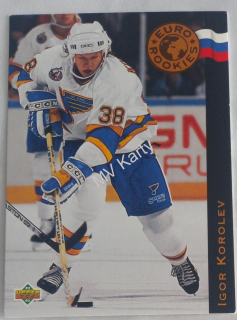 1992-93 Upper Deck - Euro Rookies #ER3  Igor Korolev