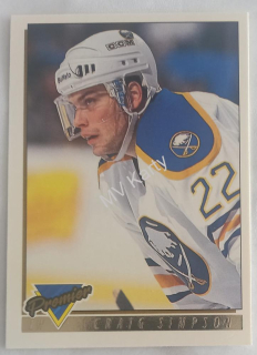 1993-94 Topps Premier - [Base] - Gold Premier #333 Craig Simpson