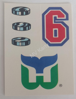 1989-90 Topps - Sticker Inserts #25 Hartford Whalers Team