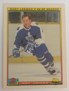 1990-91 Bowman Hat Tricks - [Base] #10 Gary Leeman