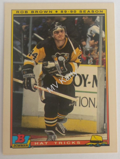 1990-91 Bowman Hat Tricks - [Base] #3 Rob Brown