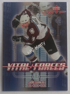 2002-03 Upper Deck MVP - Vital Forces #VF6 Joe Sakic