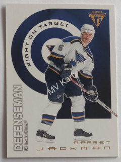 2003-04 Pacific Private Stock Titanium - Right on Target #14 Barret Jackman