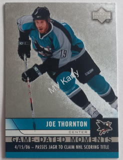 2006-07 Upper Deck - Game-Dated Moments #GD15 Joe Thornton