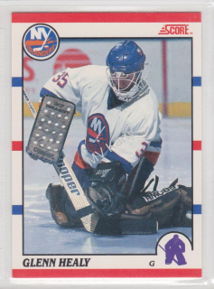 1990-91 Score - [Base] - Bilingual #294 - Glenn Healy