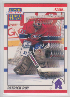 1990-91 Score - [Base] - Bilingual #312 - All-Star First Team - Patrick Roy