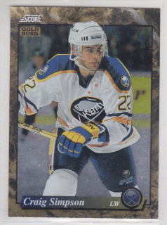 1993-94 Score - [Base] - American Gold Rush #557 - Craig Simpson