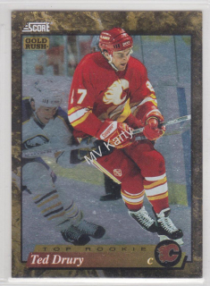 1993-94 Score - [Base] - American Gold Rush #608 - Ted Drury