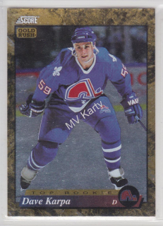 1993-94 Score - [Base] - American Gold Rush #611 - Dave Karpa