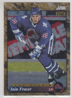1993-94 Score - [Base] - American Gold Rush #625 - Iain Fraser