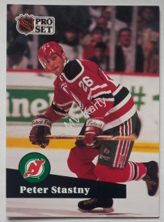 1991-92 Pro Set - [Base] - French #143 Peter Stastny