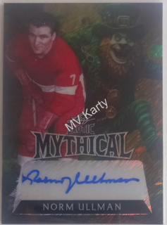 2024 Leaf Metal Hockey Legends - Exotic Mythical Autographs Super Prismatic Gold Leprechauns #EM-NU1 - Norm Ullman 1/1
