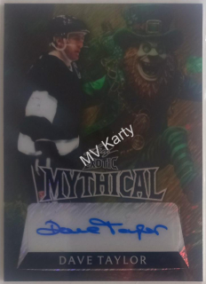 2024 Leaf Metal Hockey Legends - Exotic Mythical Autographs Super Prismatic Gold Leprechauns #EM-DT1 - Dave Taylor 1/1