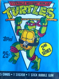 1989 Topps Teenage Mutant Ninja Turtles S2 Balíček