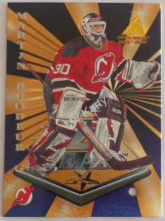 1995-96 Pinnacle Zenith - Z Team #2.2 - Martin Brodeur (Punched Hole Sample)